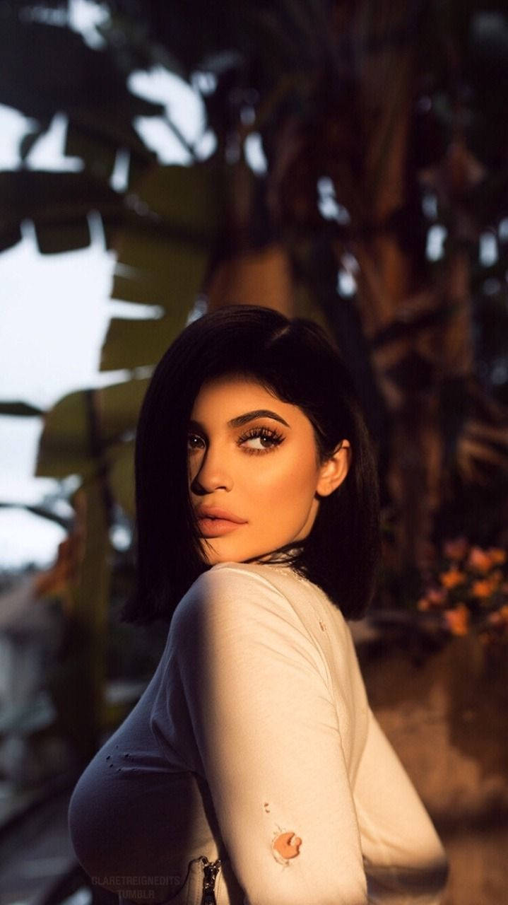 Famous Tiktokers Gorgeous Kylie Jenner Background
