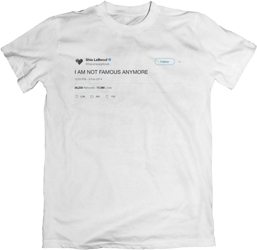 Famous Tweet T Shirt PNG