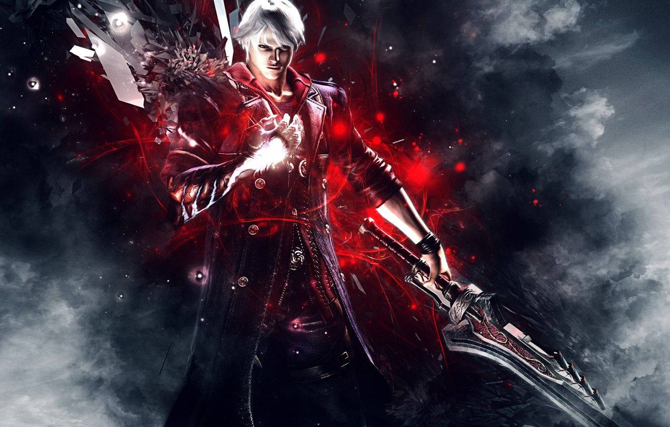 Nero, the Half-Demon Protagonist of Devil May Cry Wallpaper
