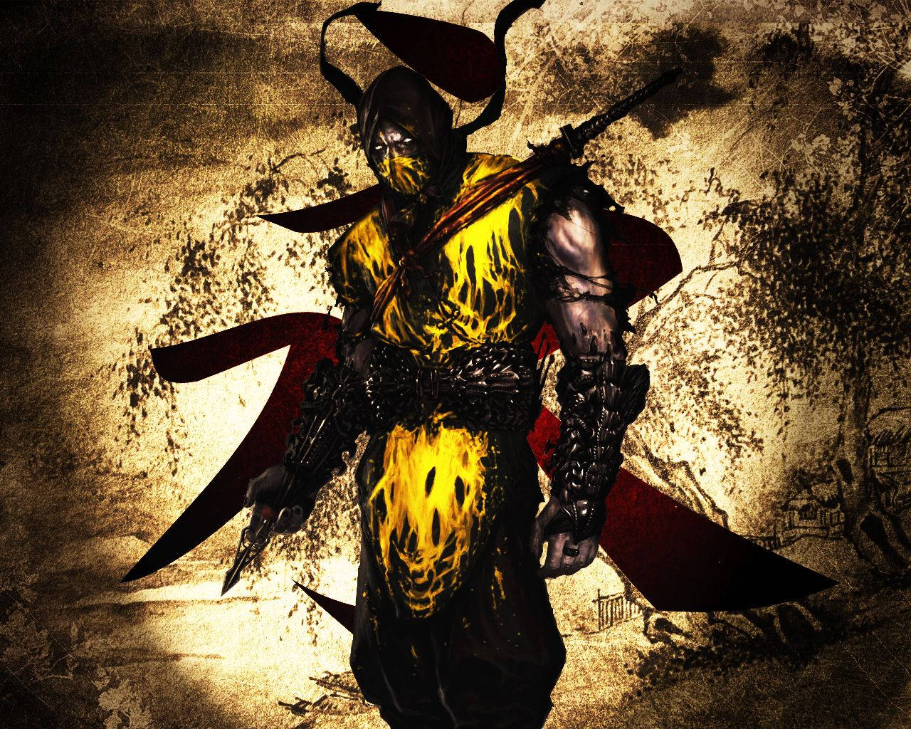 Download Fan Art Mortal Kombat Scorpion