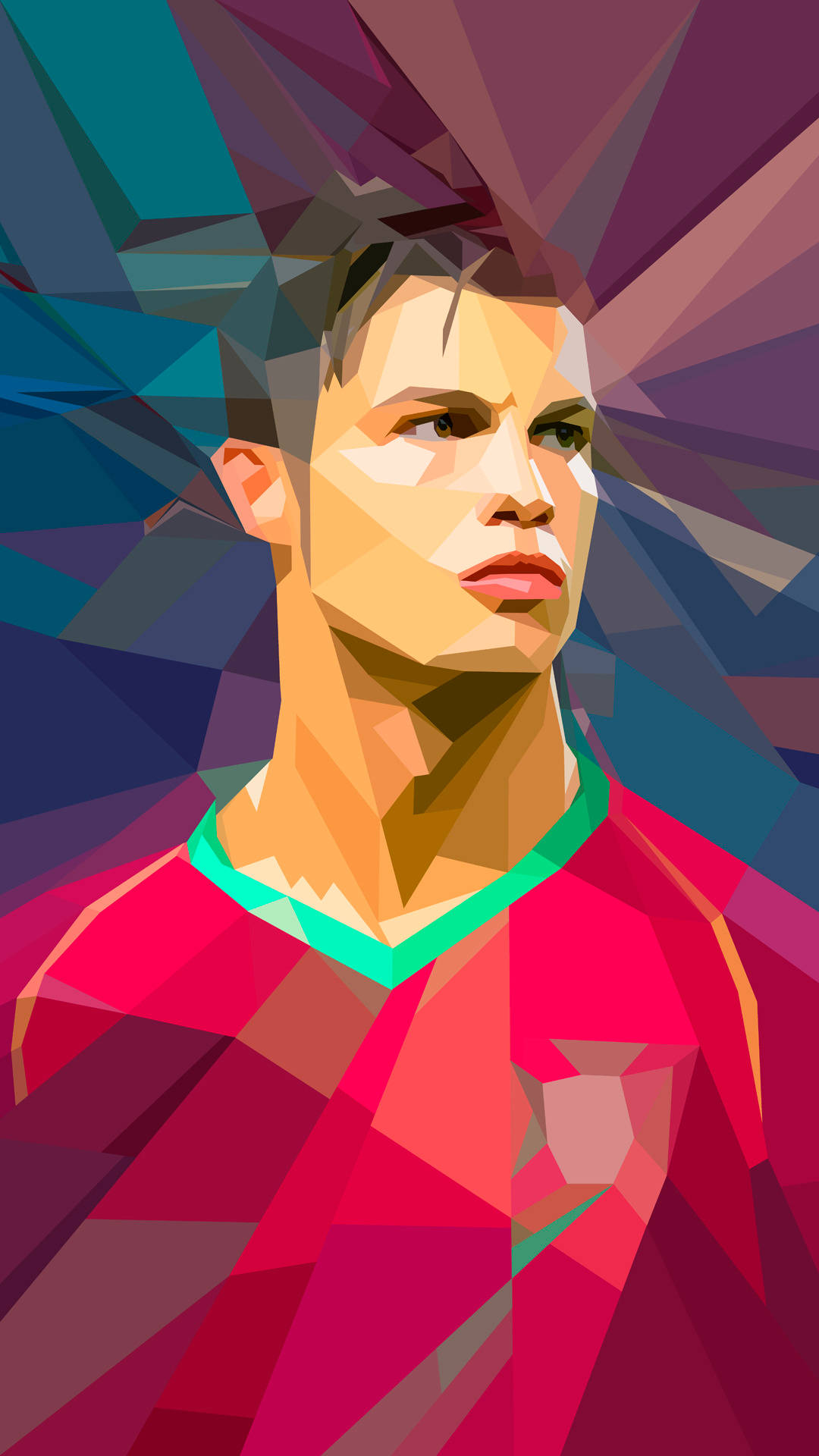 Fan Art Of Cristiano Ronaldo iPhone Wallpaper
