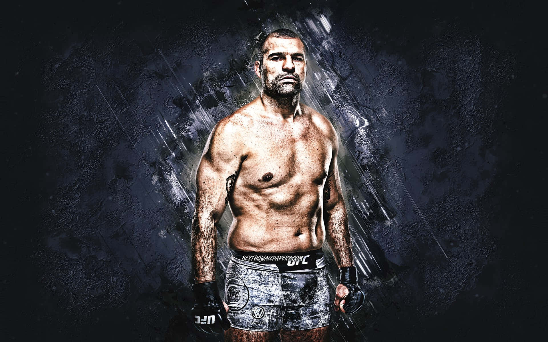 Legendary UFC Fighter Mauricio 'Shogun' Rua in Action Wallpaper