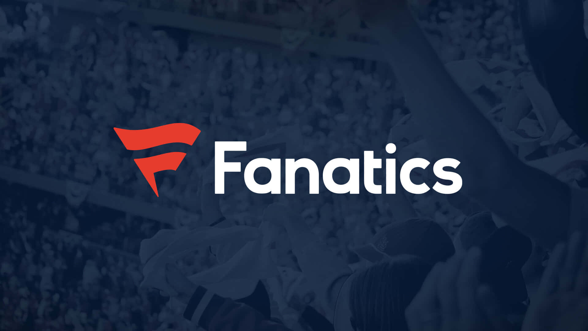 Fanatics Merk Logo Menigte Achtergrond Achtergrond