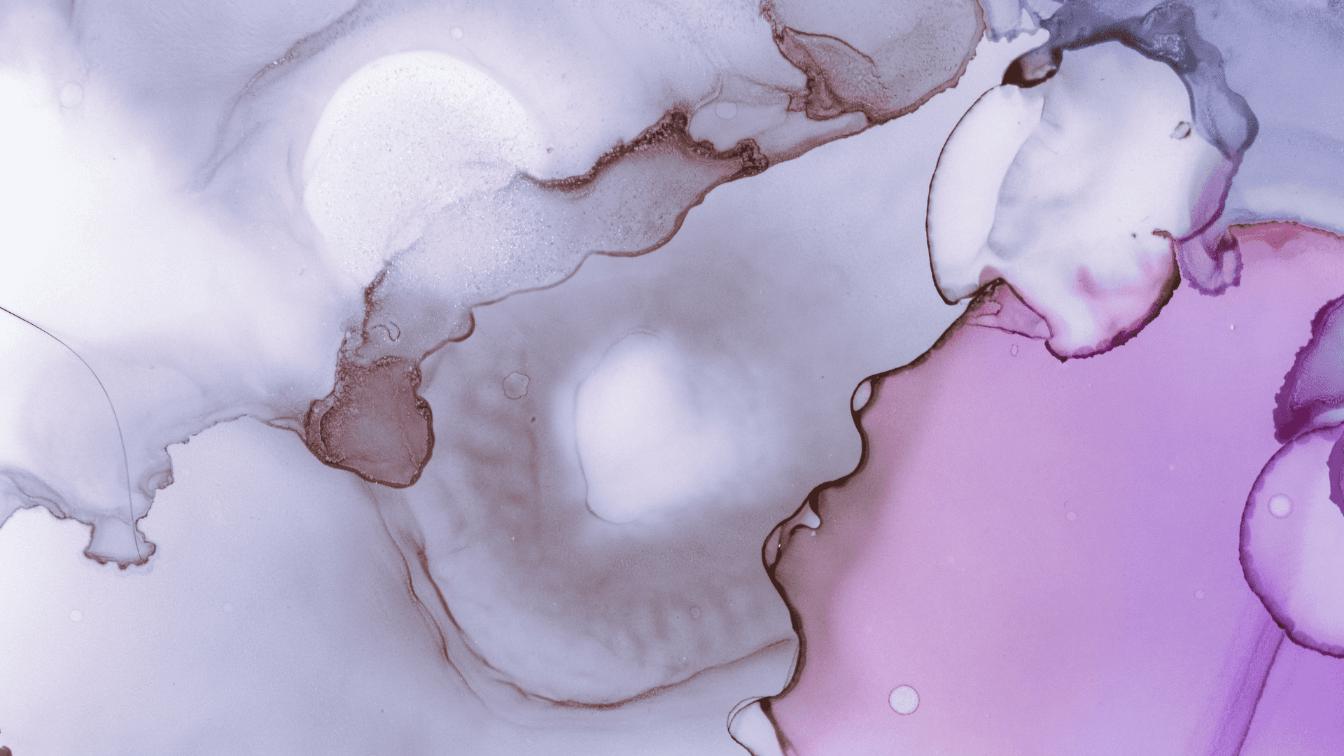 Let’s get Fancy! Background — Abstract fluid art with swirling lavender pink and taupe hues creating organic marbled patterns.