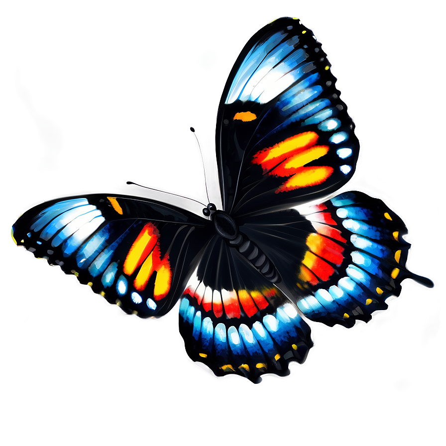 Fancy Black Butterfly Png 17 PNG