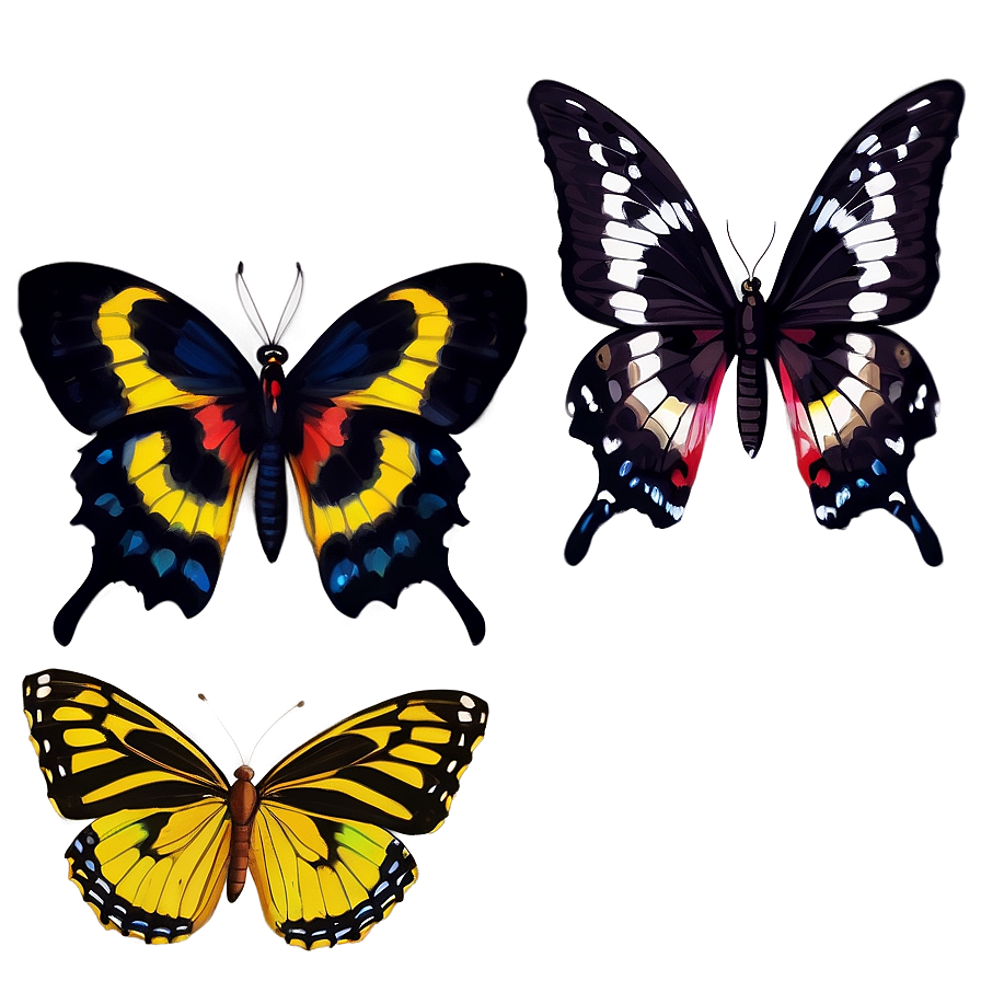 Fancy Black Butterfly Png 57 PNG