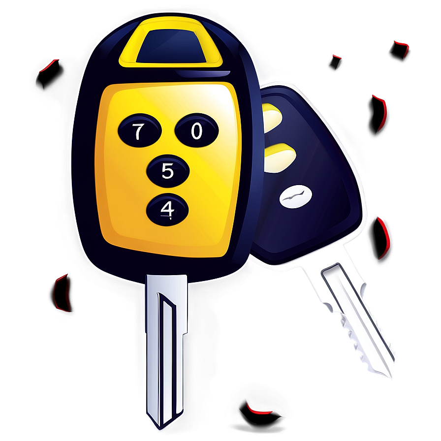 Fancy Car Keys Png 06122024 PNG