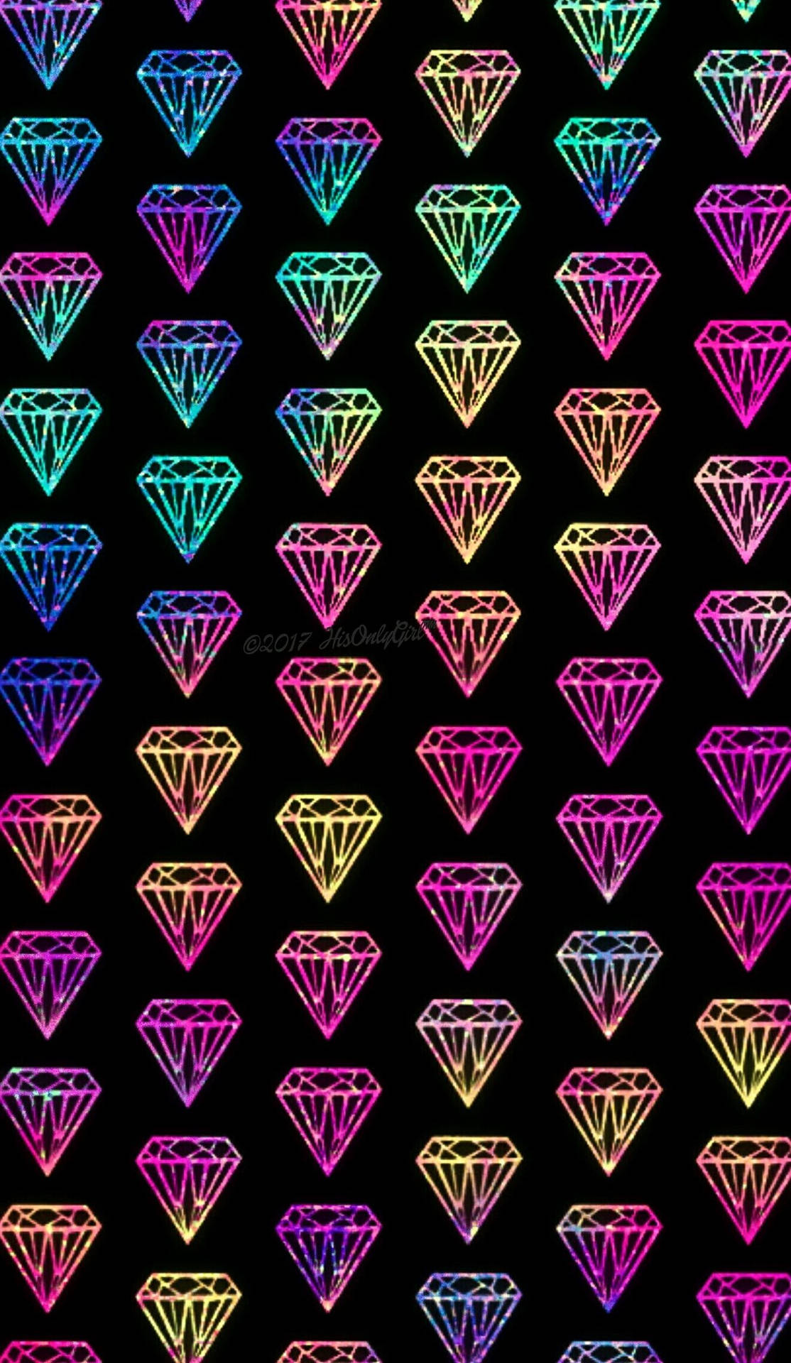 Fancy Diamond Emoji Wallpaper