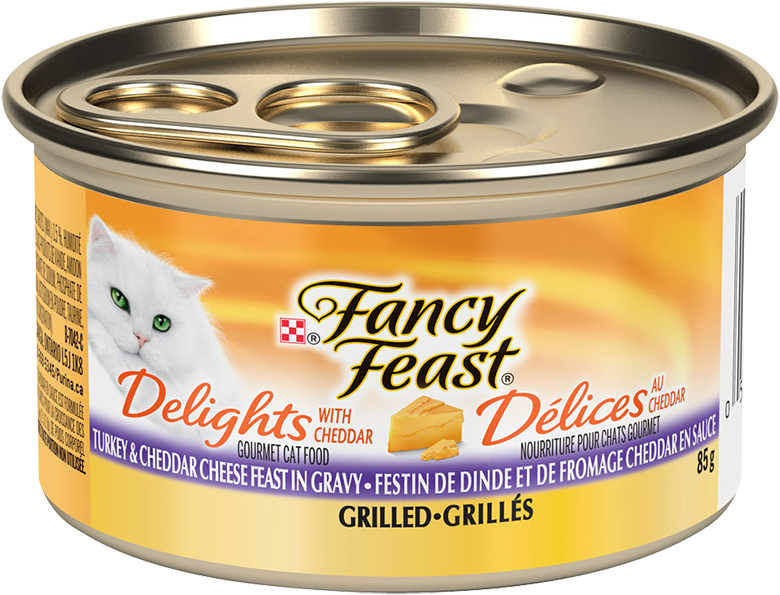 Fancy Feast Cat Food Turkey Cheddar PNG