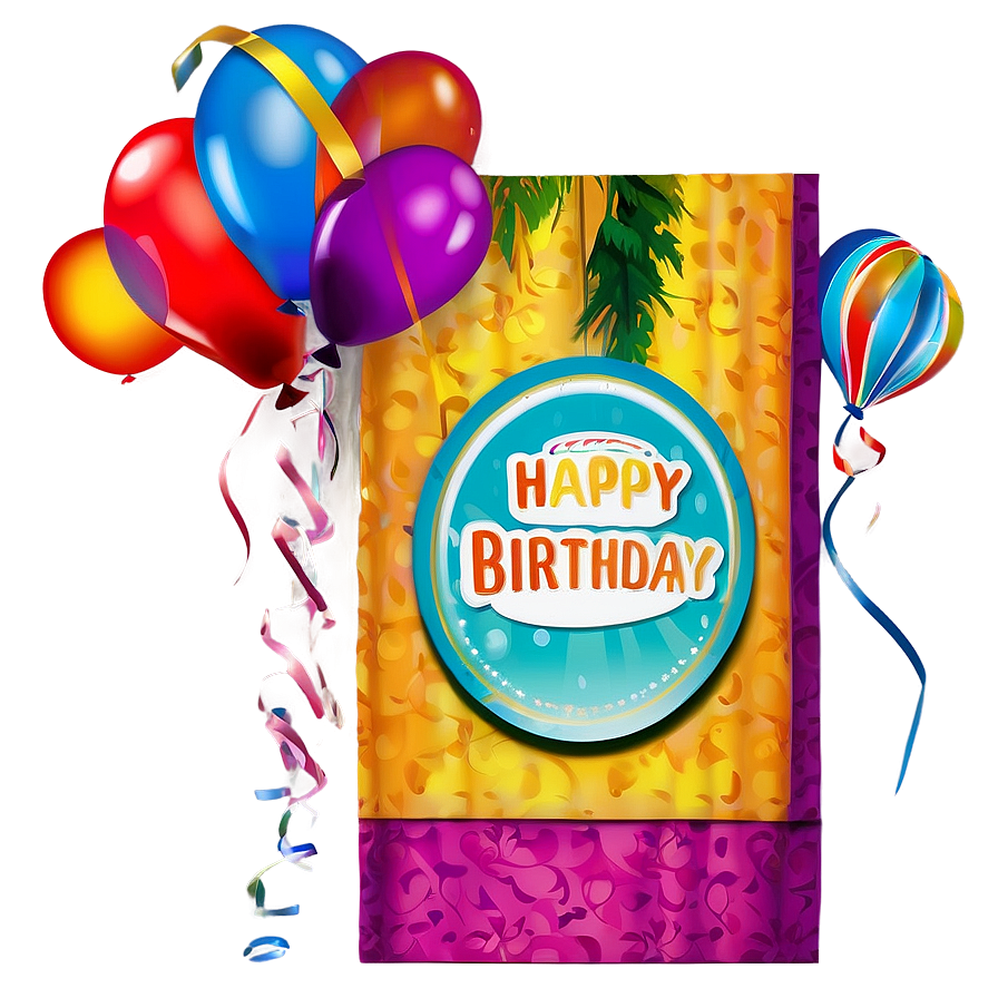 Fancy Happy Birthday Text Png 05032024 PNG