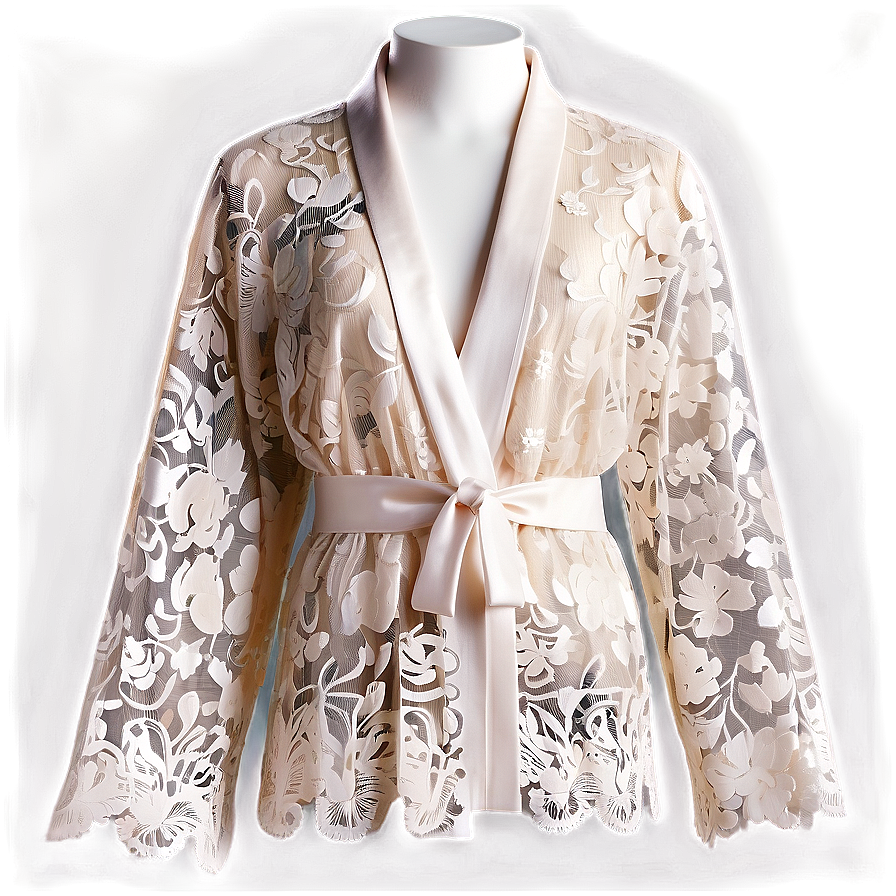 Fancy Lace Robe Png 06132024 PNG