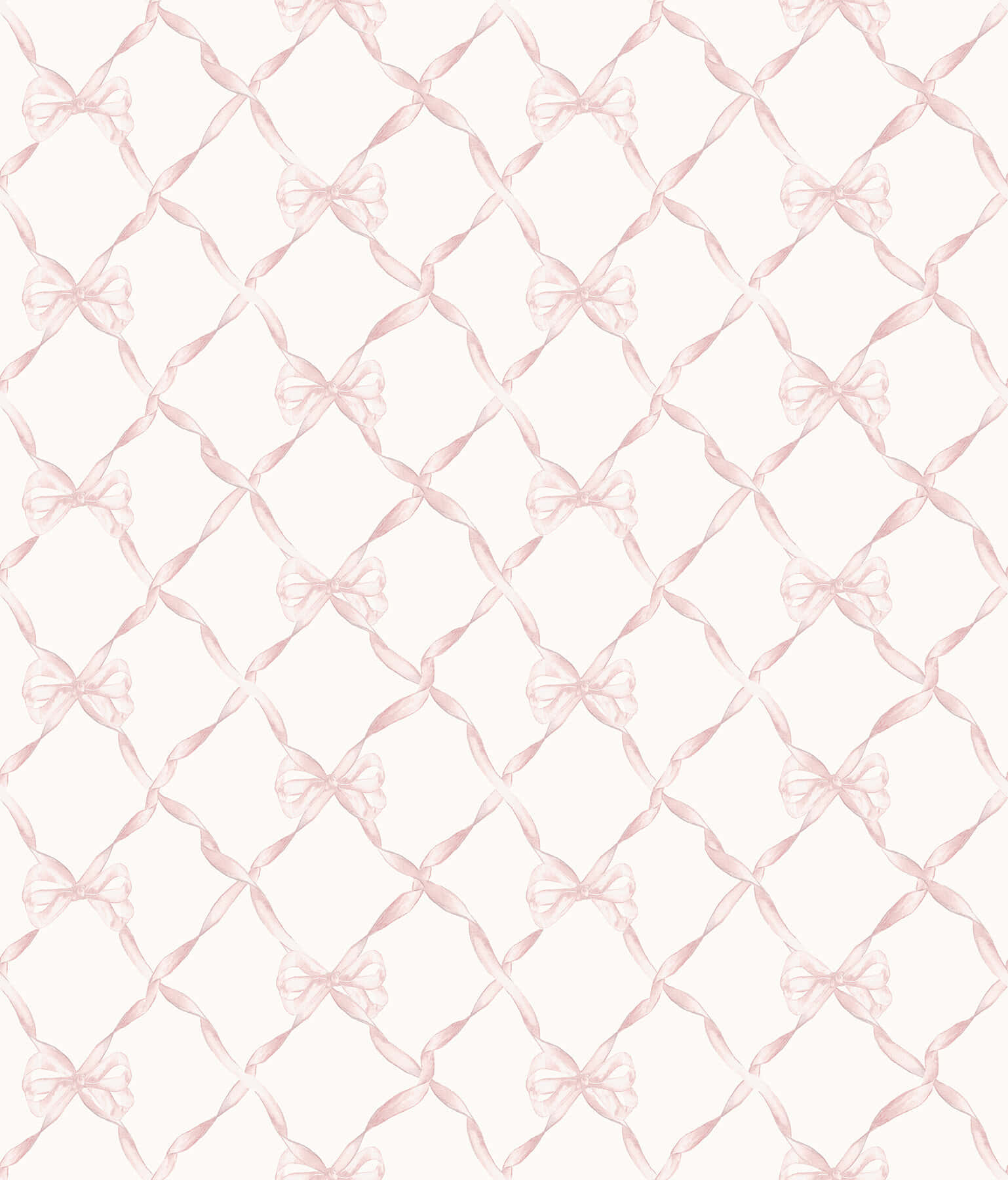 Pink Bows On A White Background Wallpaper