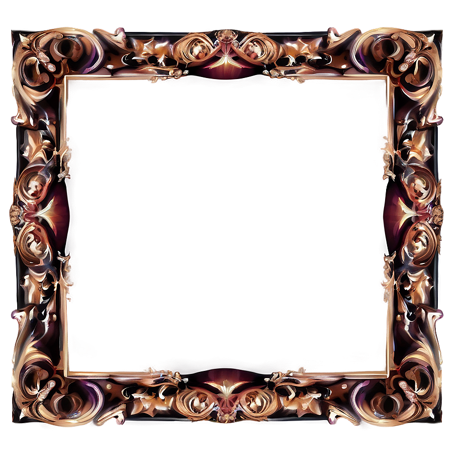 Fancy Rectangle Frame Png 40 PNG