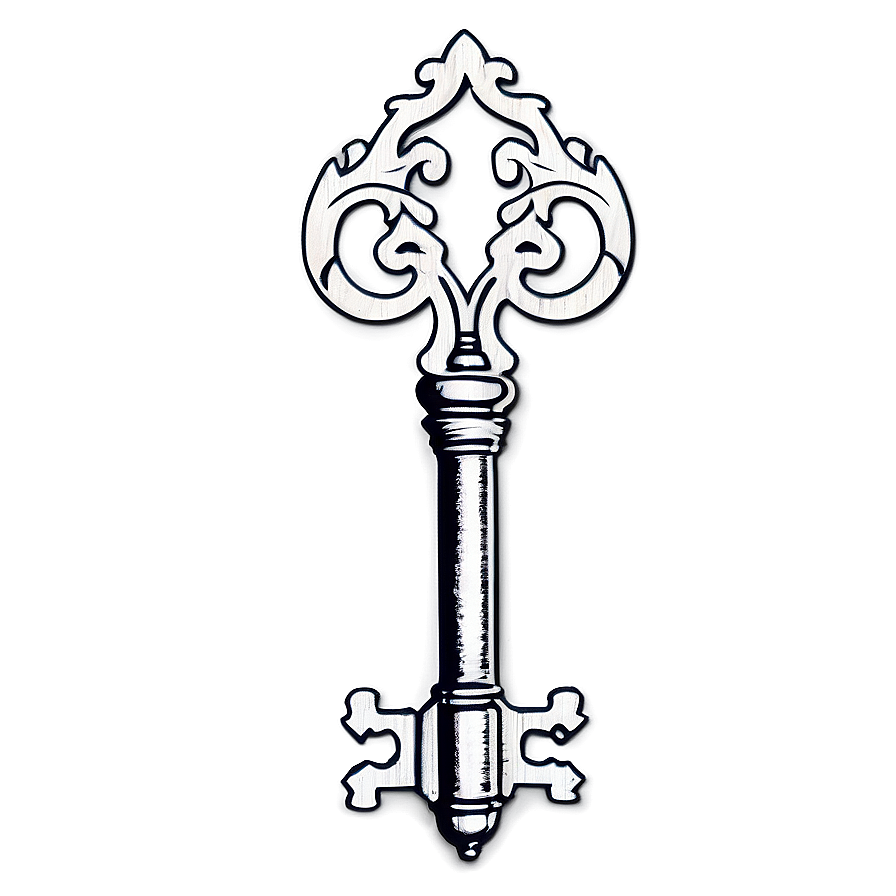 Fancy Skeleton Key Graphic Png 68 PNG