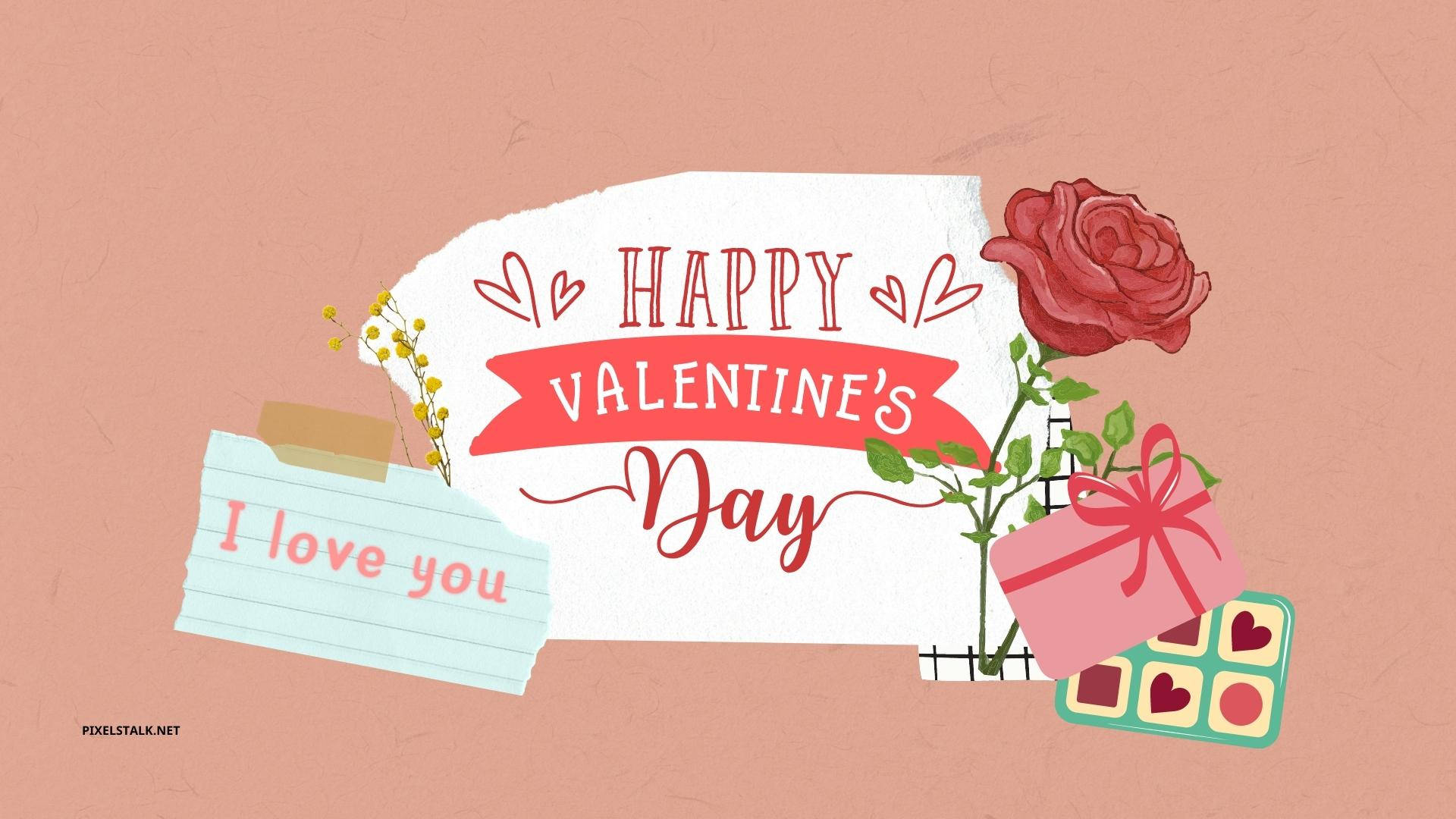Estéticaelegante Para El Día De San Valentín Fondo de pantalla