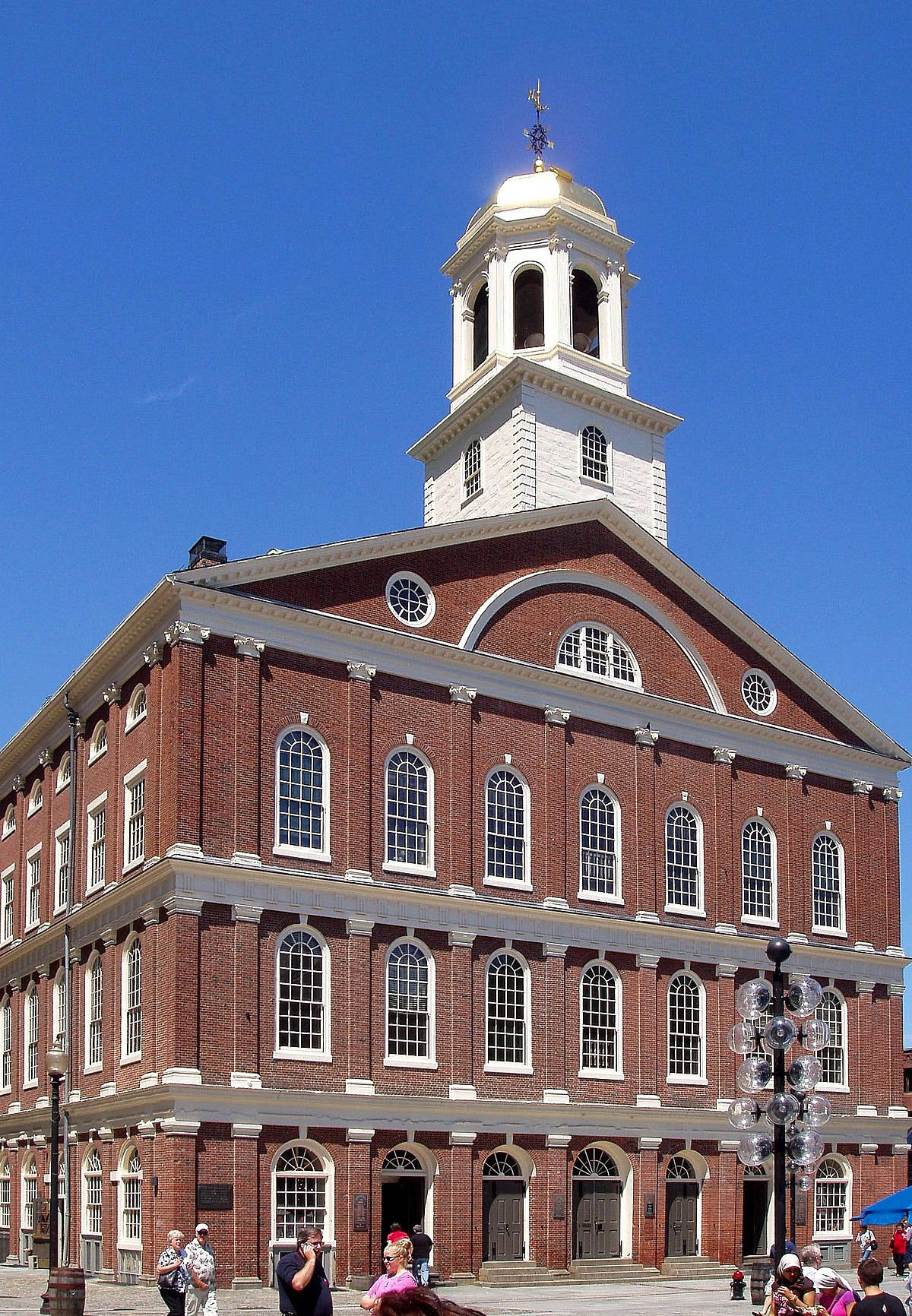 Faneuil Hall And Blue Sky Background