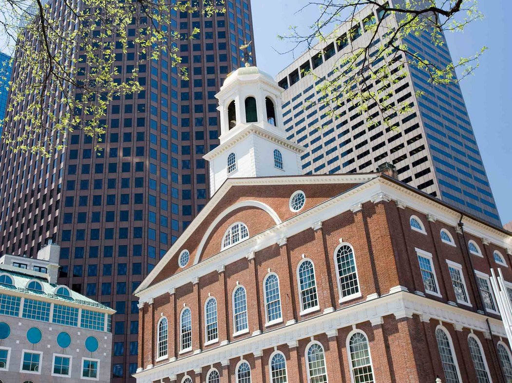 Faneuil Hall And Tall Buildings Wallpaper