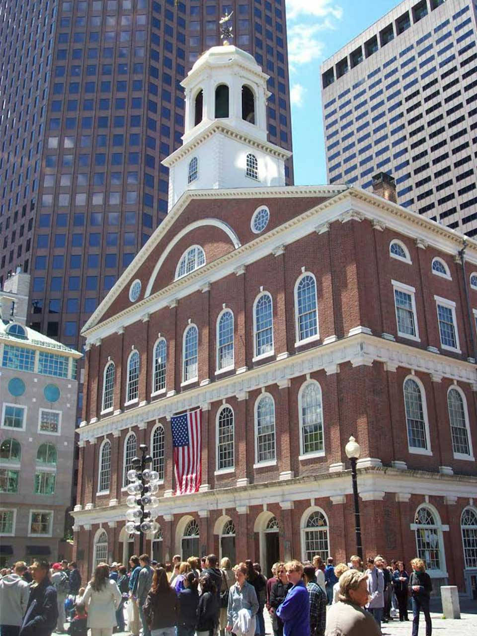 Faneuil Hall Sunny Portrait Background