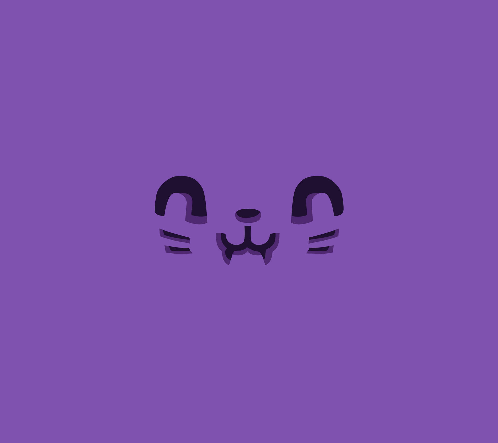 Fanged Mouth On Cute Purple Background