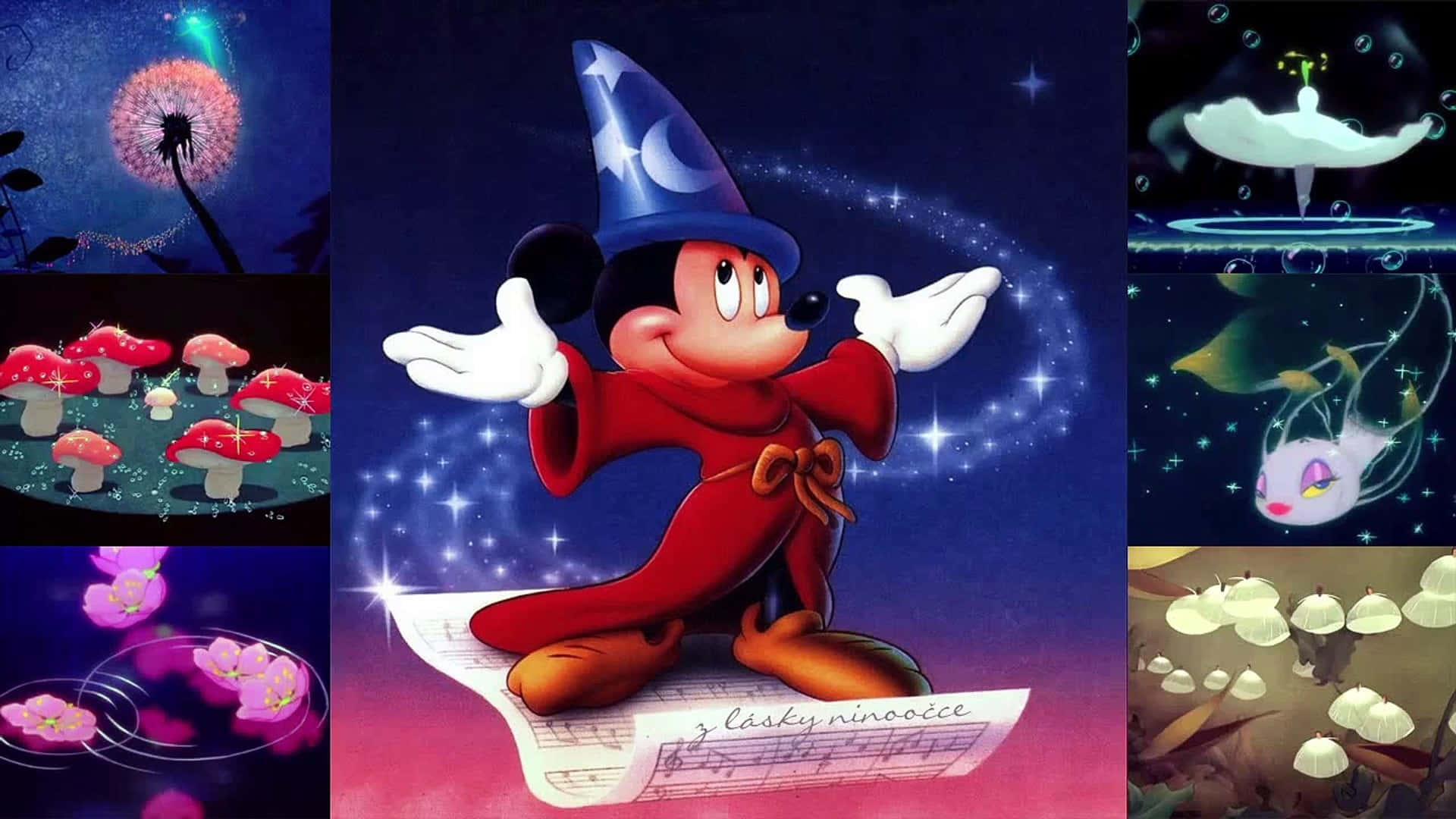 Fantasia Mickey Magie Montage Achtergrond