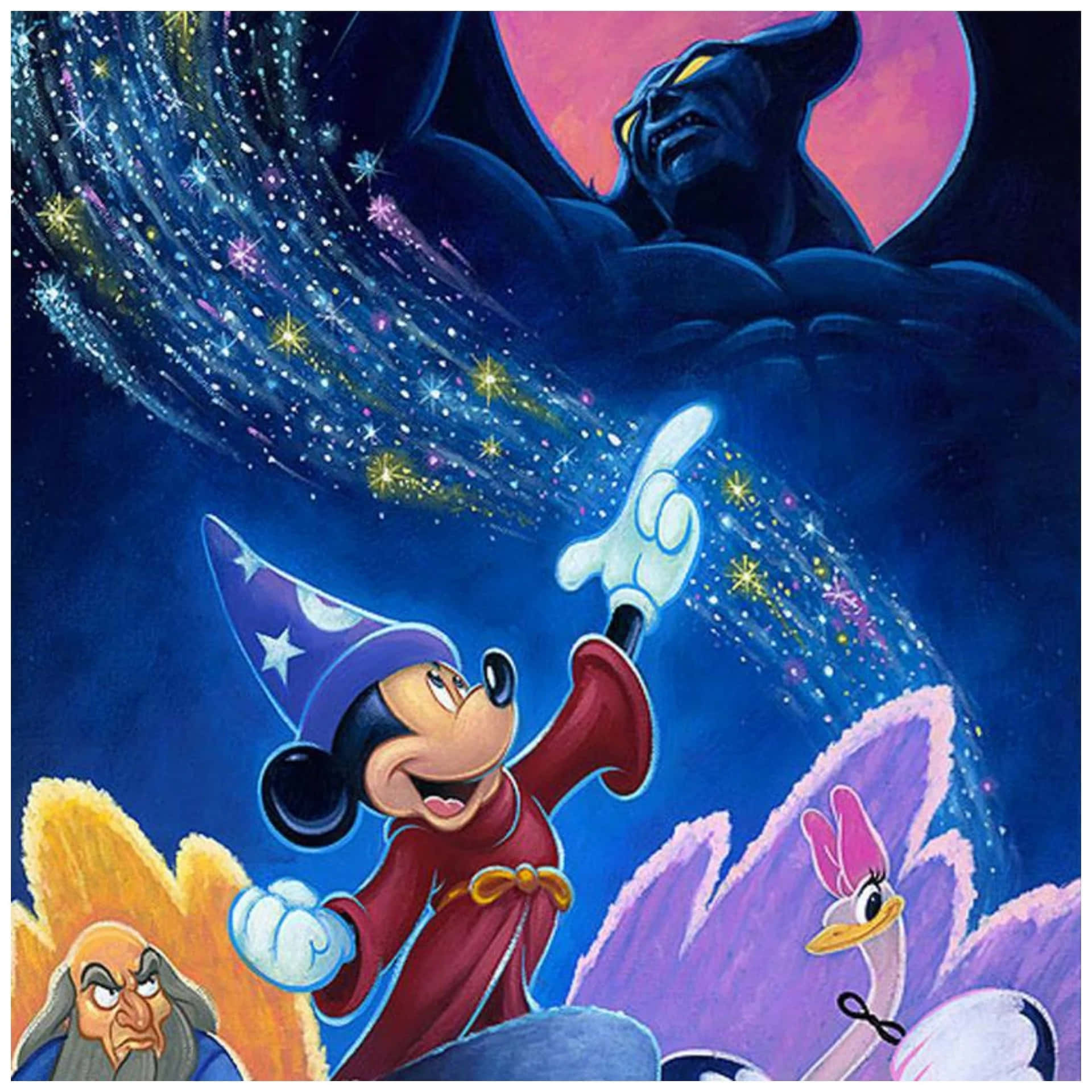 Fantasia Mickey Sorcerers Apprentice Wallpaper