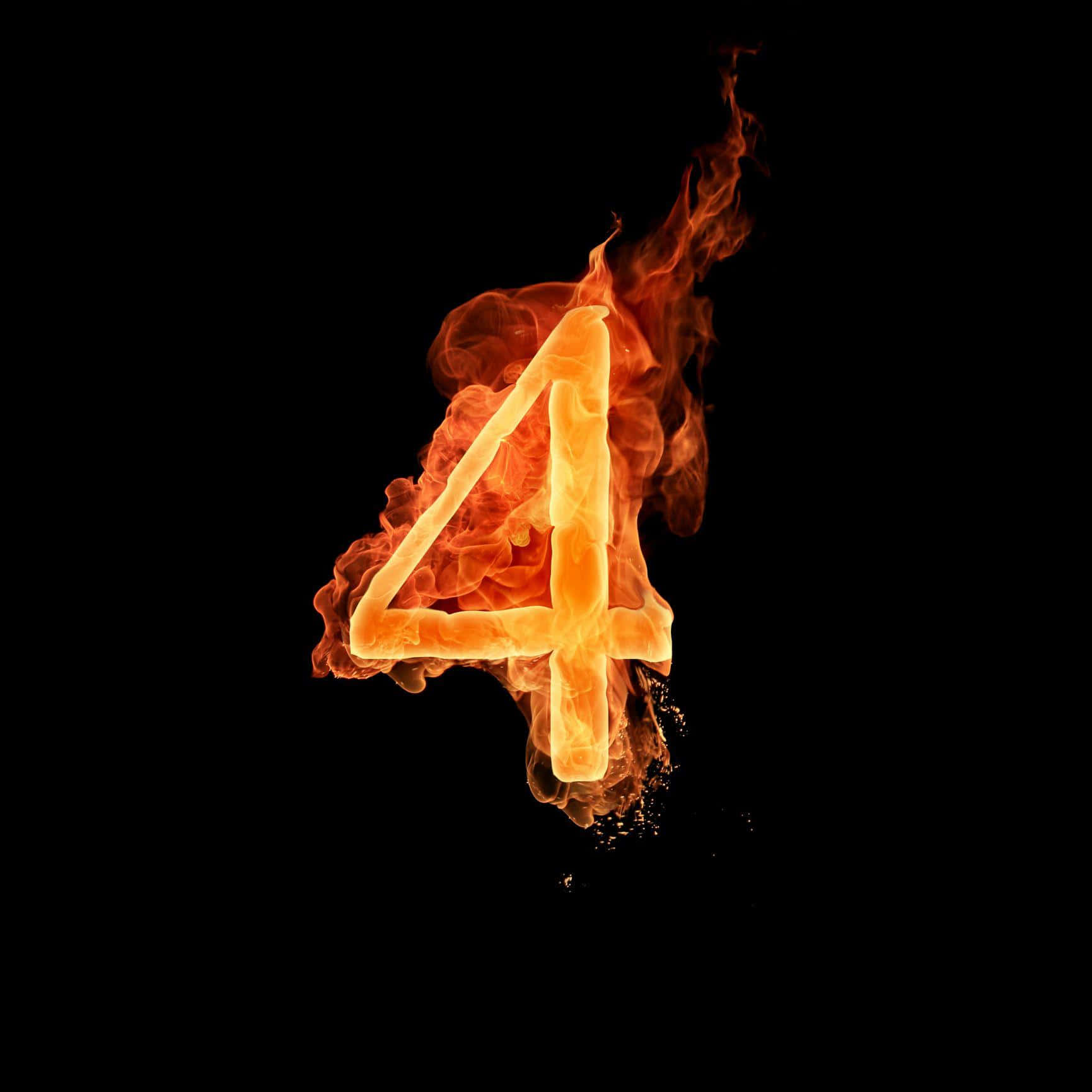 fantastic 4 logo fire