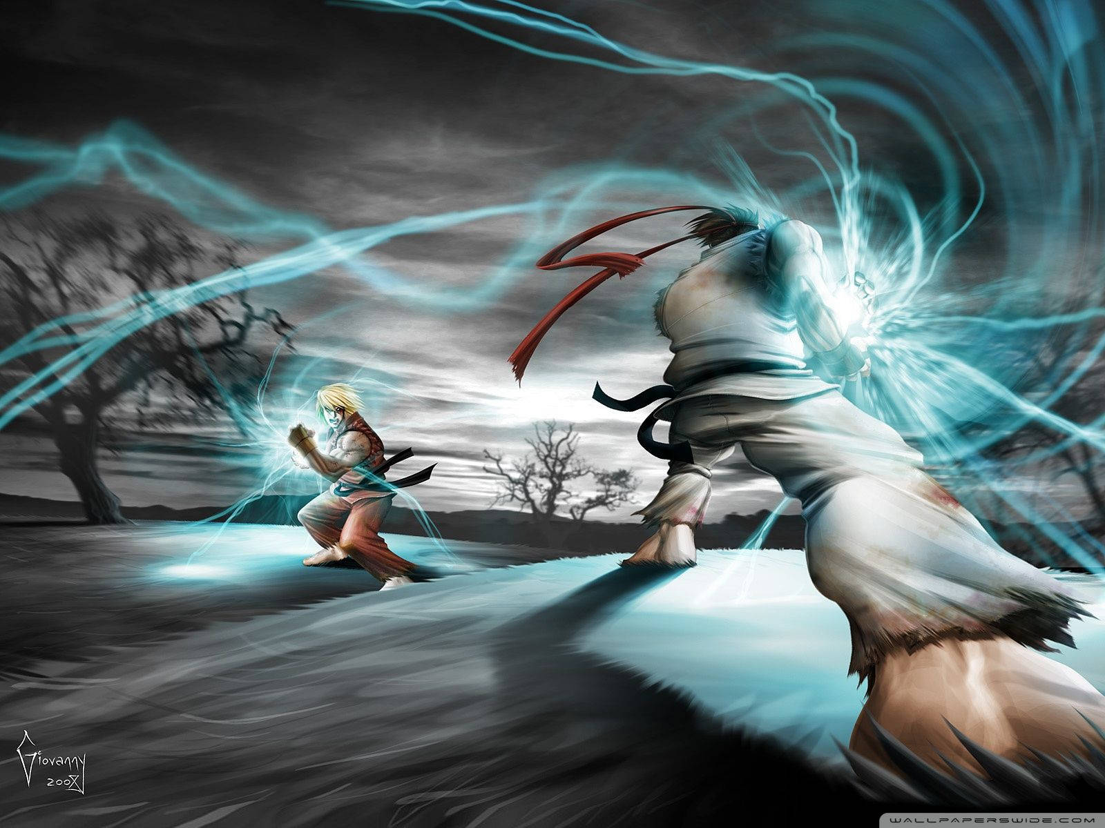 Fantastic Ken Vs Ryu Street Fighter Wallpaper