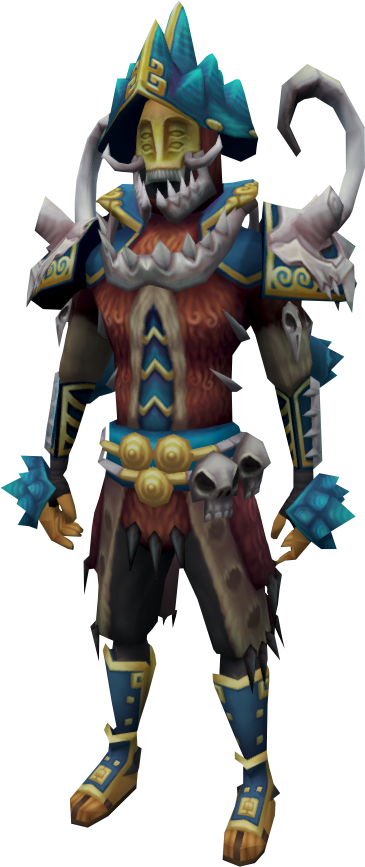 Fantastical_ Tribal_ Hunter_ Character PNG