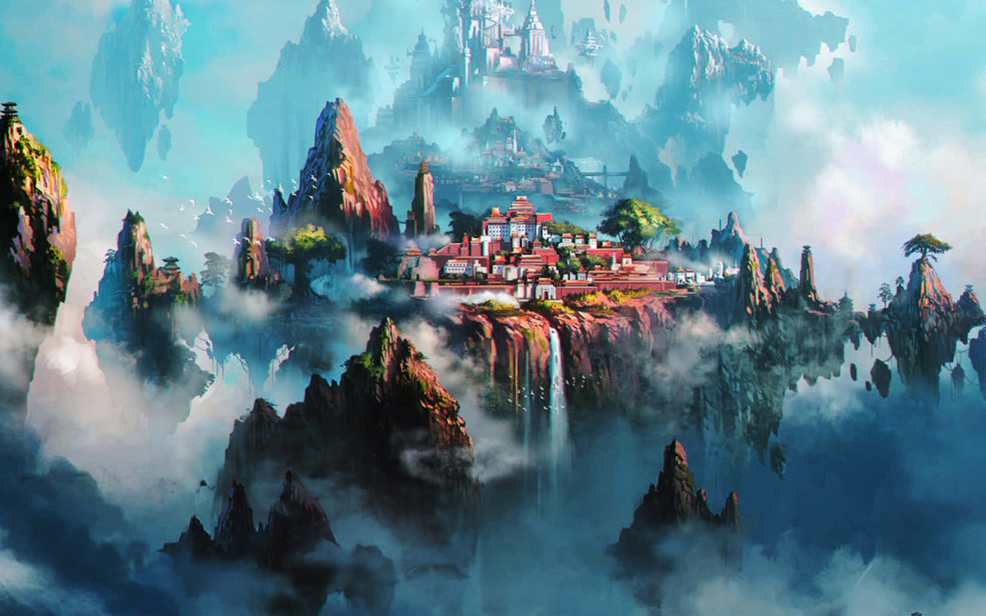 Escape into a world of Fantasy Anime" Wallpaper