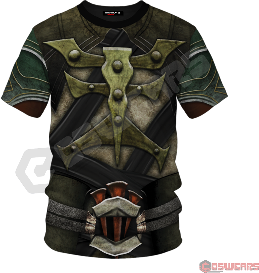 Fantasy Armor T Shirt Design PNG