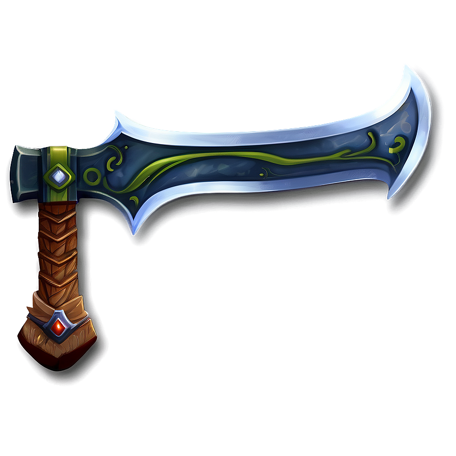 Fantasy Axe Illustration Png Qfc46 PNG