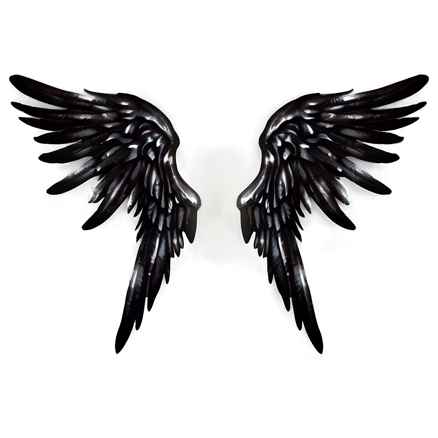 Download Fantasy Black Angelic Wings Png 06232024 | Wallpapers.com