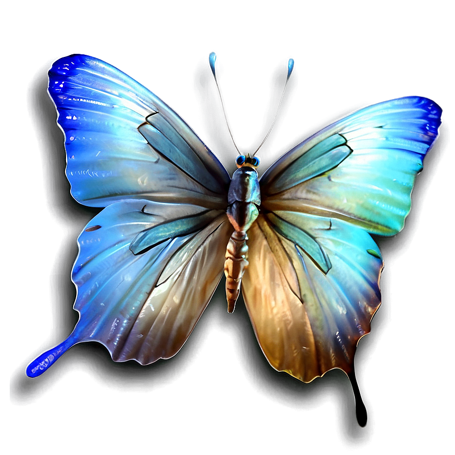 Fantasy Blue Butterfly Png 7 PNG