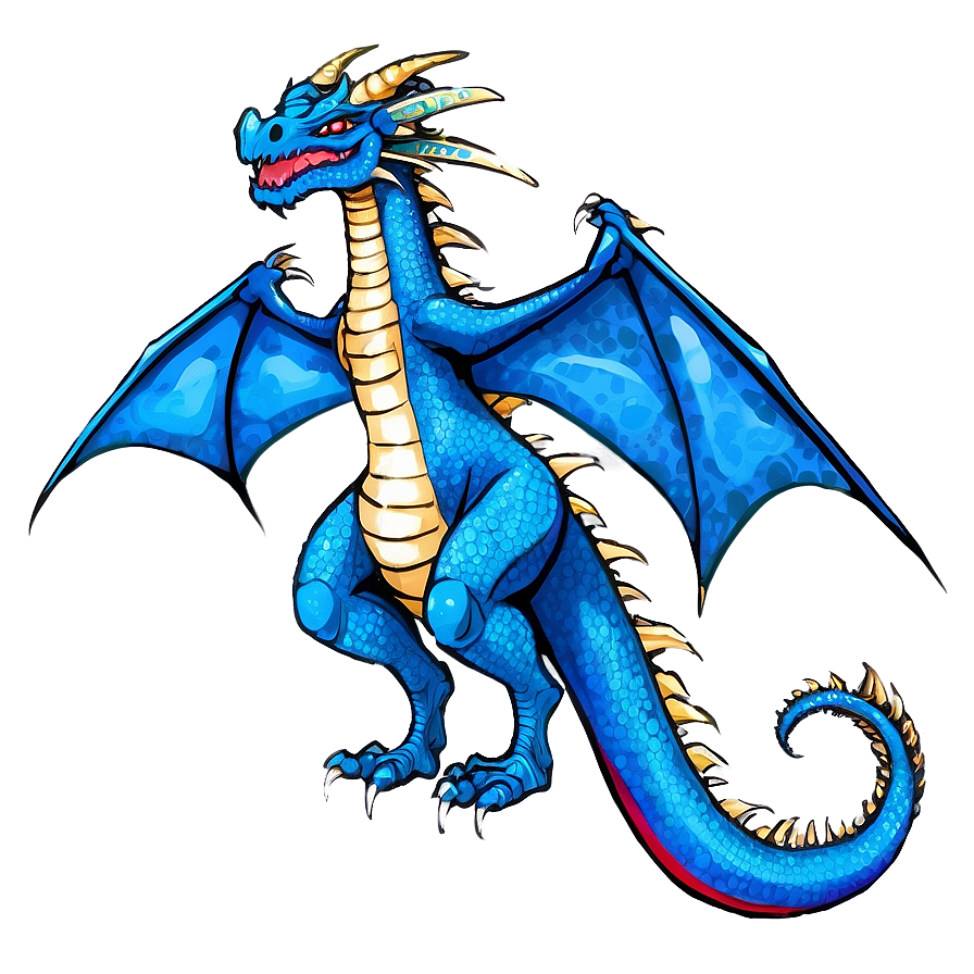 Download Fantasy Blue Dragon Png 05062024 | Wallpapers.com