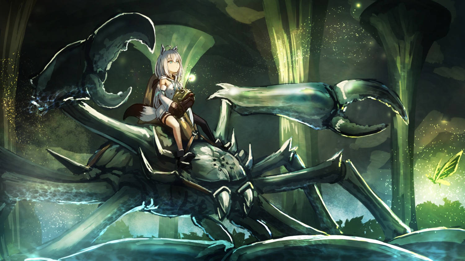 Fantasy Cave Aesthetic Anime Art Desktop Wallpaper