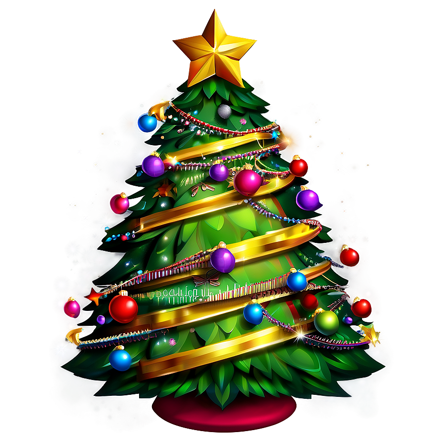 Fantasy Christmas Tree Design Png 06132024 PNG