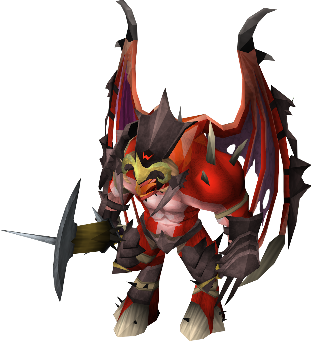 Fantasy Demon Warrior3 D Model PNG