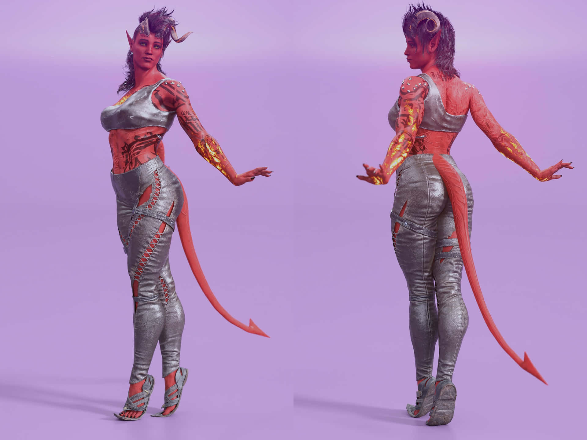 Fantasy Demon Woman Model Wallpaper