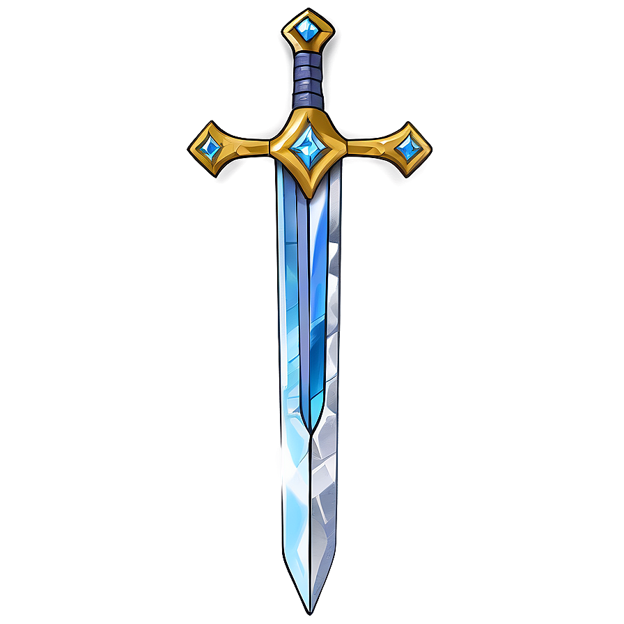 Fantasy Diamond Sword Drawing Png Xfs PNG