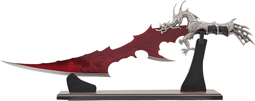 Fantasy Dragon Dagger Display PNG