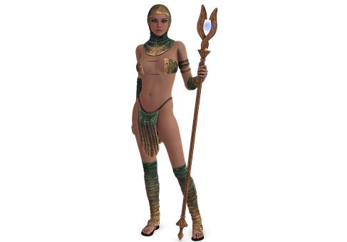 Fantasy Egyptian Warrior Woman.jpg PNG