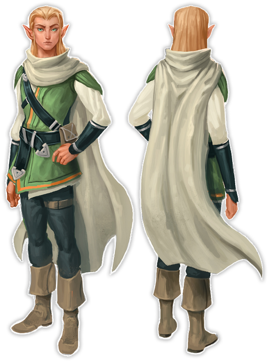 Fantasy_ Elf_ Character_ Design PNG