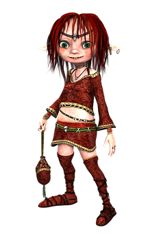 Fantasy Elf Character Illustration PNG