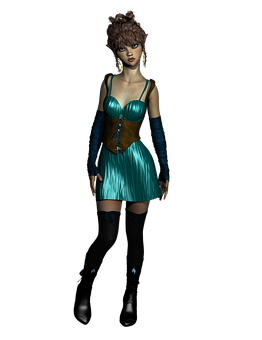 Fantasy_ Elf_ Female_ Character PNG