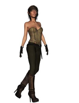 Fantasy_ Elf_ Female_ Character PNG