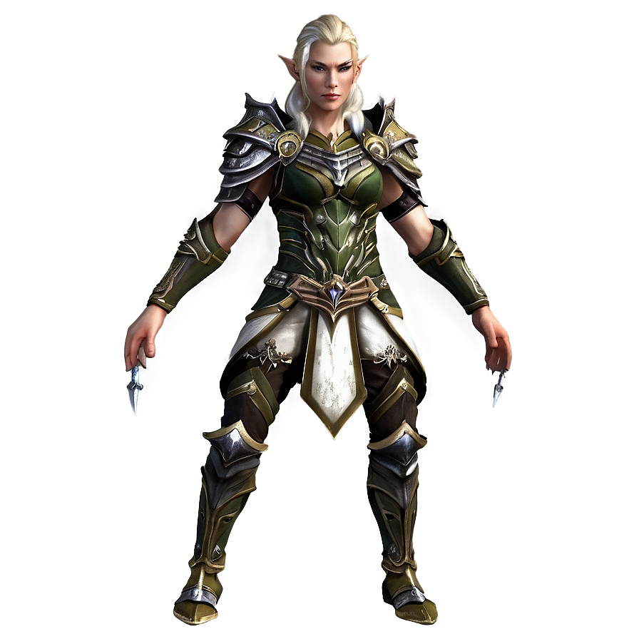 Fantasy Elf Warrior Png Cep PNG