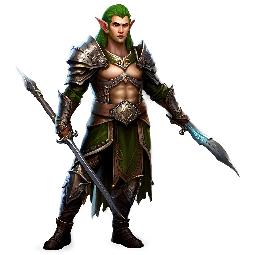 Download Fantasy Elf Warrior Png Jdw | Wallpapers.com