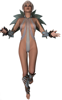 Fantasy Female Character Costume PNG