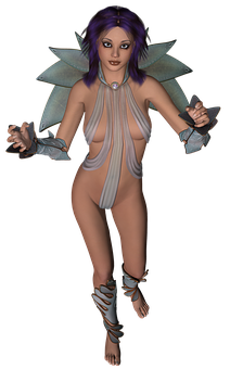 Fantasy_ Female_ Fairy_ Character PNG