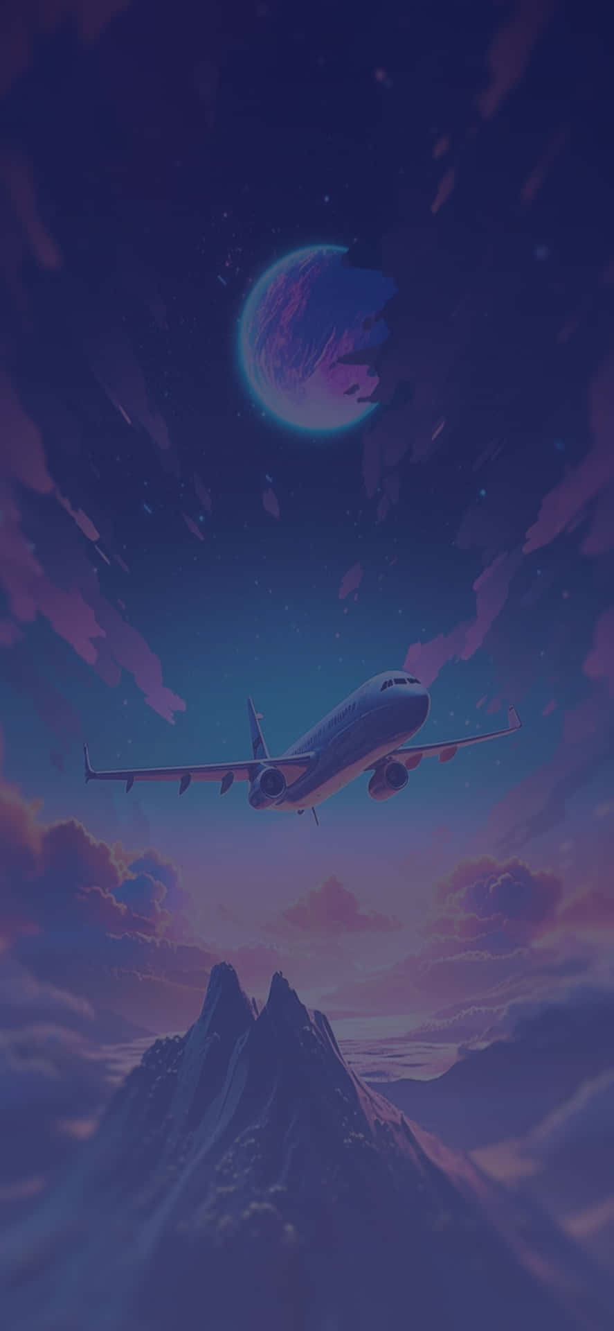 Fantasy Flight Over Mountains.jpg Wallpaper